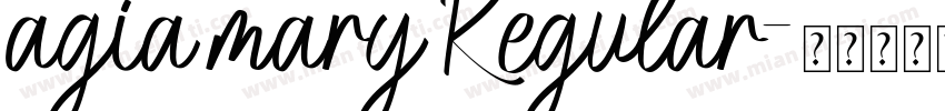 agia mary Regular字体转换